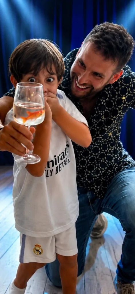 Mago Nil durante un espectáculo infantil